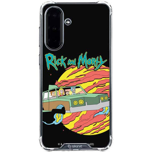 Adult Swim Rick and Morty Family Wagon Galaxy A36 5G Clear Case