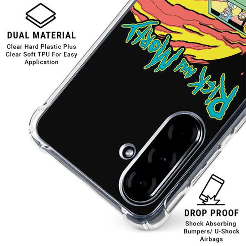 Adult Swim Rick and Morty Family Wagon Galaxy A36 5G Clear Case