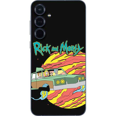 Adult Swim Rick and Morty Family Wagon Galaxy A36 5G Skin