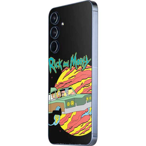 Adult Swim Rick and Morty Family Wagon Galaxy A55 5G Skin