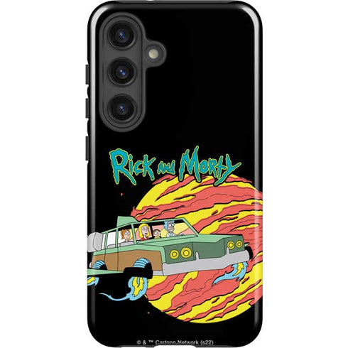 Adult Swim Rick and Morty Family Wagon Galaxy S25 Plus Impact Case