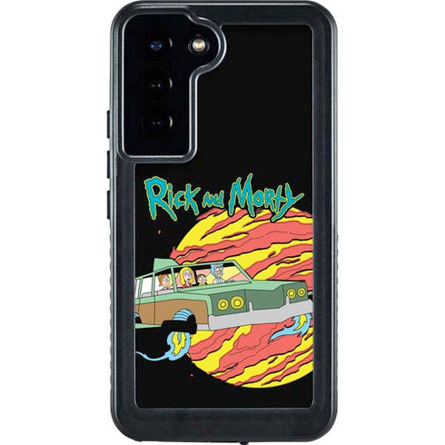 Adult Swim Rick and Morty Family Wagon Galaxy S24 Plus Waterproof Case