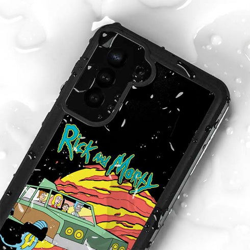 Adult Swim Rick and Morty Family Wagon Galaxy S24 Plus Waterproof Case