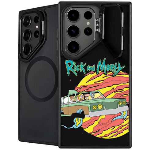 Adult Swim Rick and Morty Family Wagon Galaxy S25 Ultra Kickstand Case