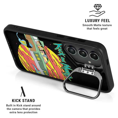 Adult Swim Rick and Morty Family Wagon Galaxy S25 Ultra Kickstand Case