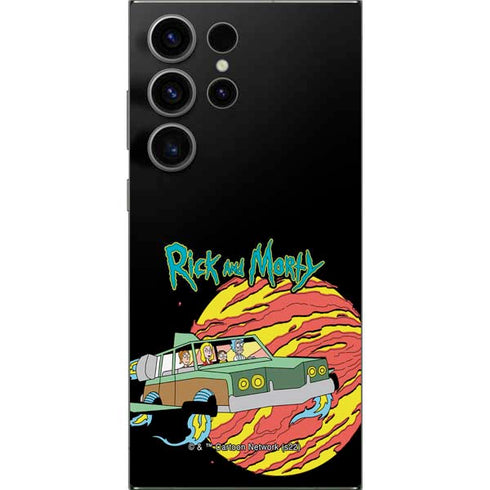 Adult Swim Rick and Morty Family Wagon Galaxy S25 Ultra Skin