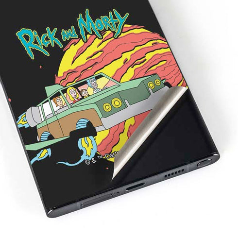 Adult Swim Rick and Morty Family Wagon Galaxy S25 Ultra Skin