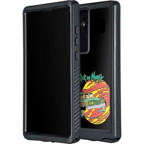Adult Swim Rick and Morty Family Wagon Galaxy S24 Ultra Waterproof Case