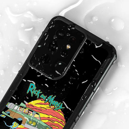 Adult Swim Rick and Morty Family Wagon Galaxy S24 Ultra Waterproof Case