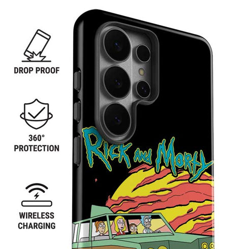 Adult Swim Rick and Morty Family Wagon Galaxy S26 Ultra Impact Case