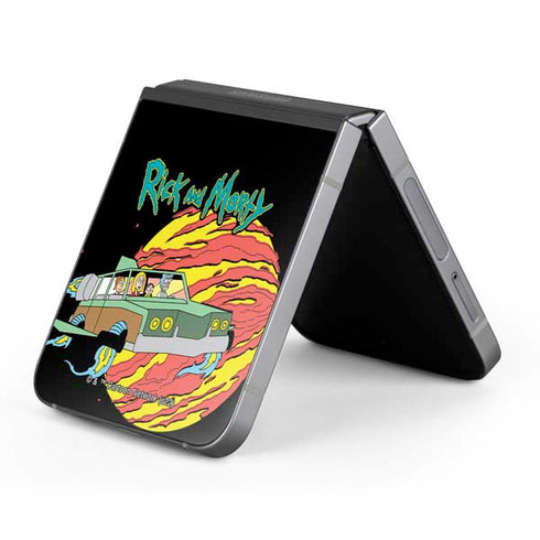 Adult Swim Rick and Morty Family Wagon Galaxy Z Flip6 Skin