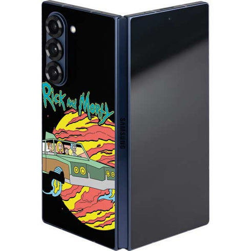 Adult Swim Rick and Morty Family Wagon Galaxy Z Fold6 Skin
