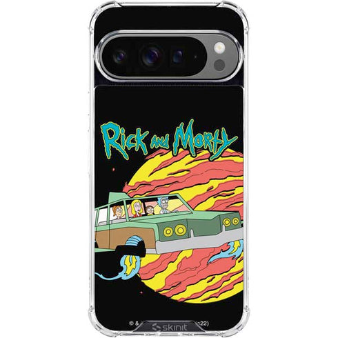 Adult Swim Rick and Morty Family Wagon Google Pixel 10 Pro XL Clear Case