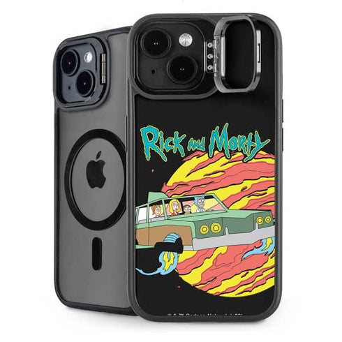 Adult Swim Rick and Morty Family Wagon iPhone 13 Kickstand Case