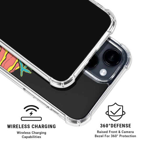 Adult Swim Rick and Morty Family Wagon iPhone 15 Clear Case