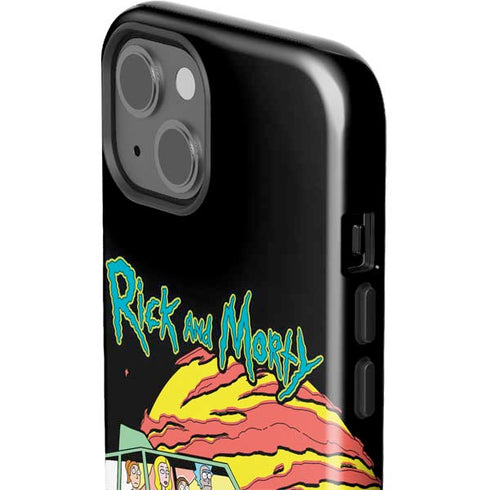 Adult Swim Rick and Morty Family Wagon iPhone 15 Impact Case