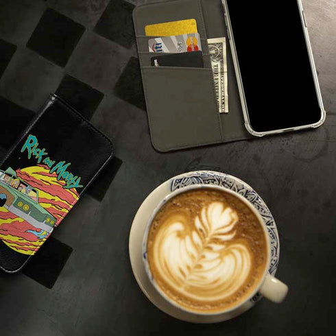 Adult Swim Rick and Morty Family Wagon iPhone 15 Plus Folio Case