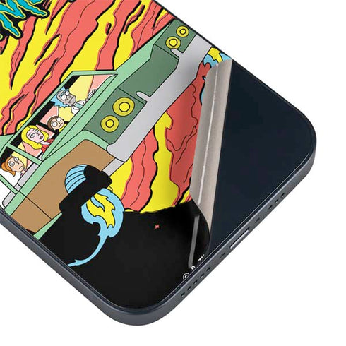 Adult Swim Rick and Morty Family Wagon iPhone 15 Skin