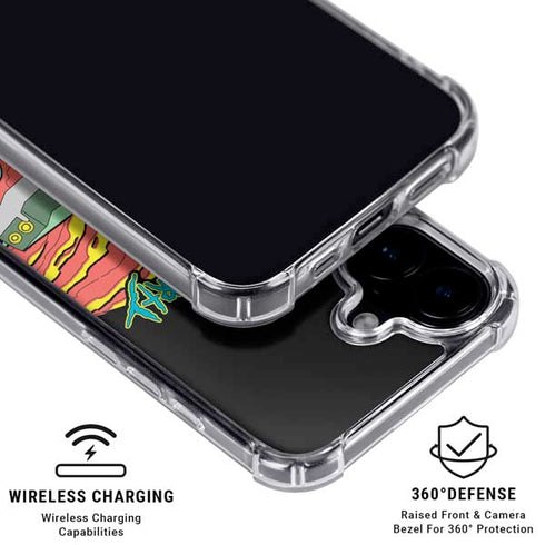 Adult Swim Rick and Morty Family Wagon iPhone 16 Clear Case