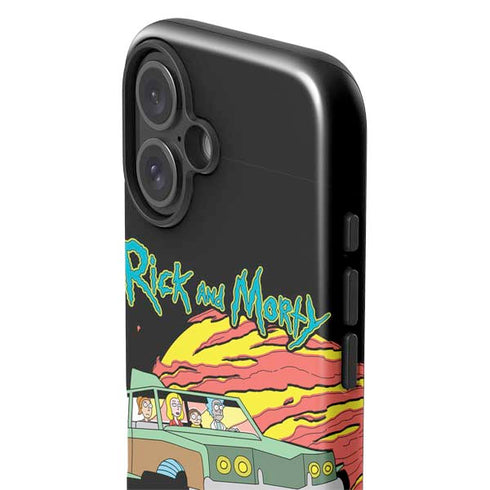 Adult Swim Rick and Morty Family Wagon iPhone 16 Plus Impact Case