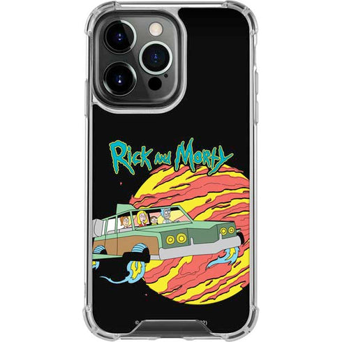 Adult Swim Rick and Morty Family Wagon iPhone 16 Pro Clear Case