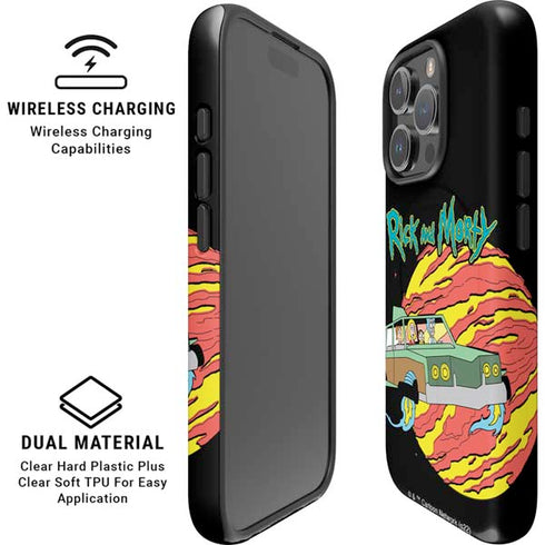 Adult Swim Rick and Morty Family Wagon iPhone 16 Pro Magsafe Impact Case