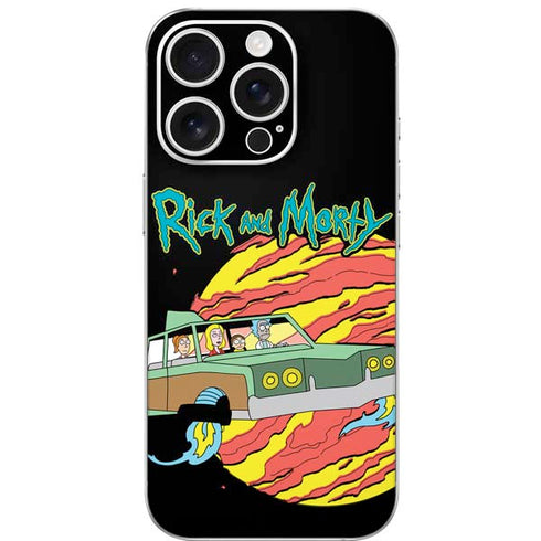 Adult Swim Rick and Morty Family Wagon iPhone 16 Pro Skin