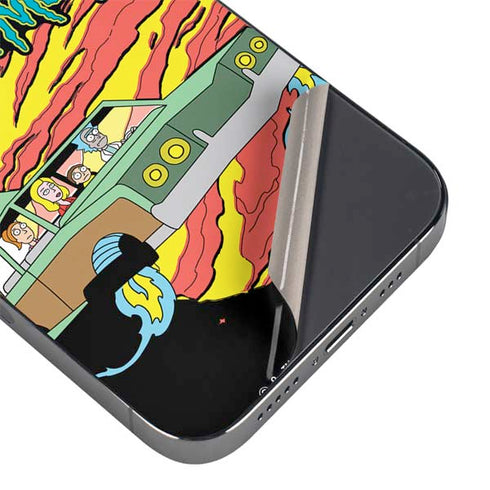 Adult Swim Rick and Morty Family Wagon iPhone 16 Pro Skin