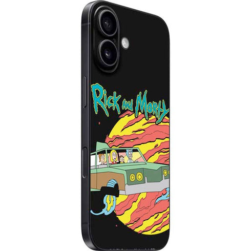 Adult Swim Rick and Morty Family Wagon iPhone 16 Skin