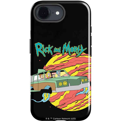 Adult Swim Rick and Morty Family Wagon iPhone 16e Impact Case
