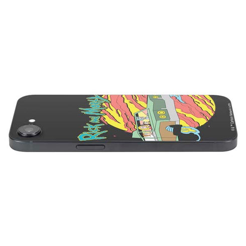 Adult Swim Rick and Morty Family Wagon iPhone 16e Skin