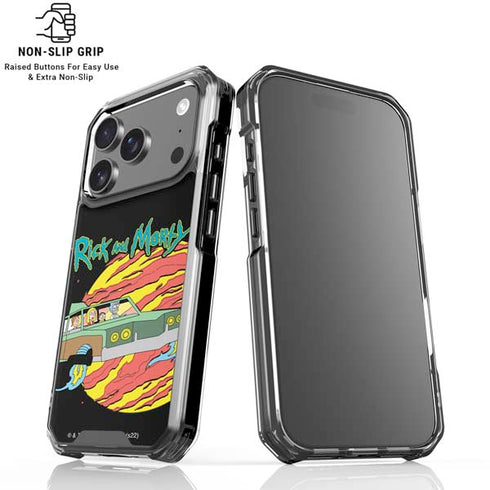 Adult Swim Rick and Morty Family Wagon iPhone 18 Pro Clear Case