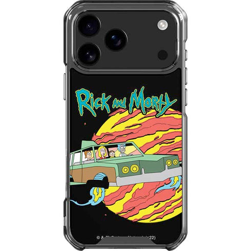 Adult Swim Rick and Morty Family Wagon iPhone 18 Pro Max Clear Case