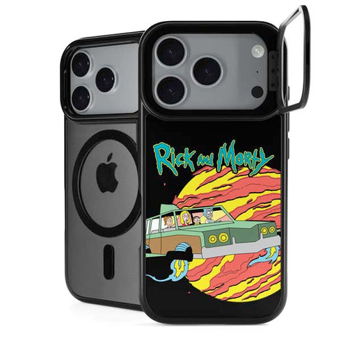 Adult Swim Rick and Morty Family Wagon iPhone 18 Pro Max Kickstand Case