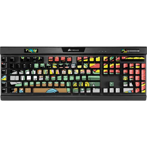 Adult Swim Rick and Morty Family Wagon K95 RGB PLATINUM Mechanical Gaming Keyboard Skin