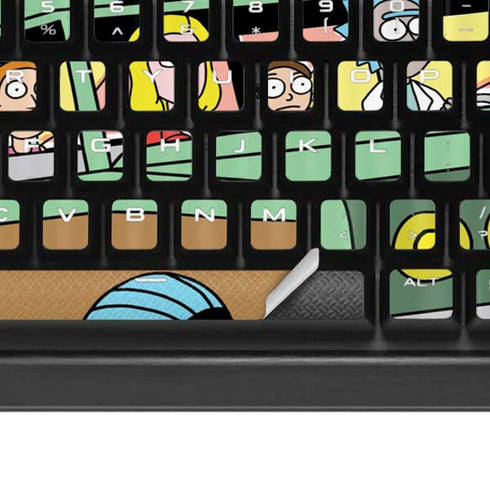 Adult Swim Rick and Morty Family Wagon K95 RGB PLATINUM Mechanical Gaming Keyboard Skin