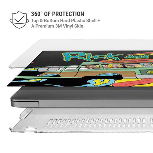 Adult Swim Rick and Morty Family Wagon MacBook Pro 14in (2021-24) Case plus Skin