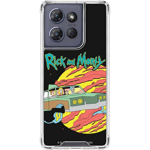 Adult Swim Rick and Morty Family Wagon Moto G 5G (2025) Clear Case