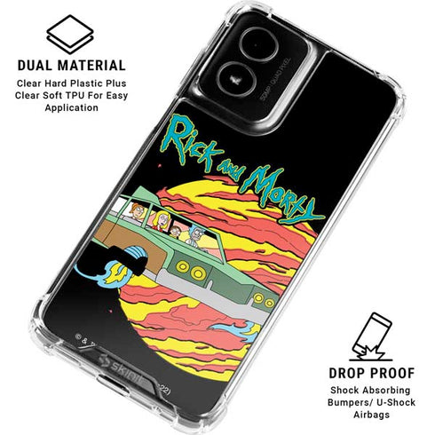 Adult Swim Rick and Morty Family Wagon Moto G Power 5G (2024) Clear Case