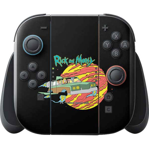 Adult Swim Rick and Morty Family Wagon Nintendo Switch 2 (2025) with Joy-Con Skin