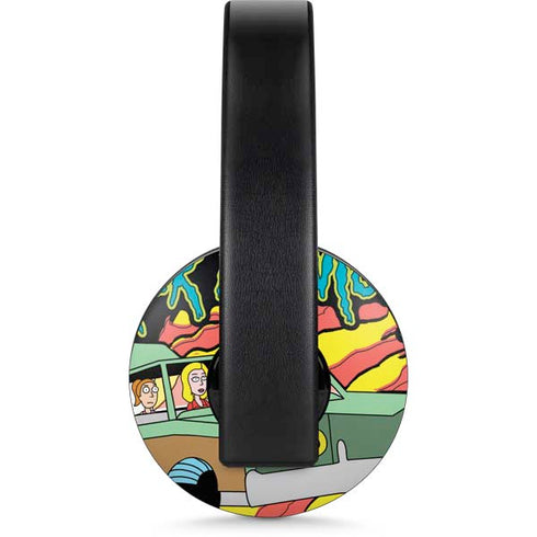 Adult Swim Rick and Morty Family Wagon PlayStation 4 Gold Wireless Headset Skin