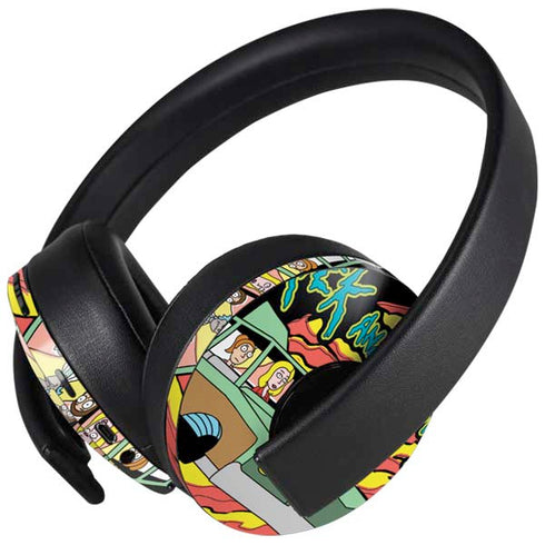 Adult Swim Rick and Morty Family Wagon PlayStation 4 Gold Wireless Headset Skin