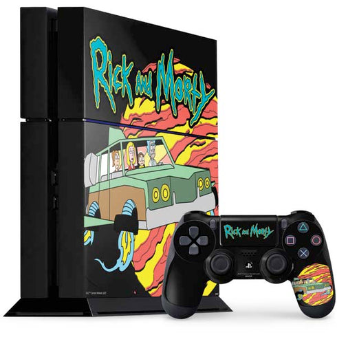 Adult Swim Rick and Morty Family Wagon PlayStation PS4 Skins