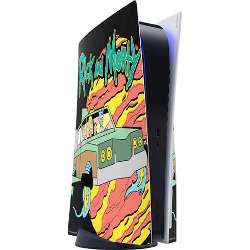 Adult Swim Rick and Morty Family Wagon PlayStation PS5 Skins
