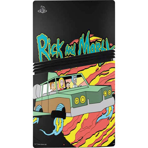 Adult Swim Rick and Morty Family Wagon PS5 Pro Bundle Skin