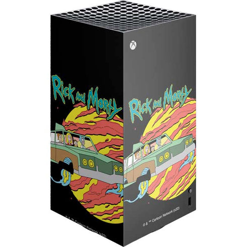 Adult Swim Rick and Morty Family Wagon XBox Series X Digital Edition Console Skin