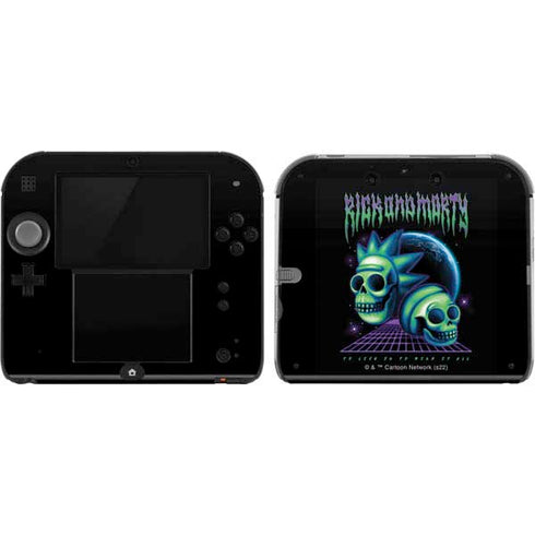 Adult Swim Rick and Morty Neon Skulls Nintendo Skins