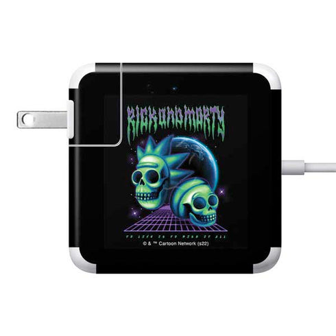 Adult Swim Rick and Morty Neon Skulls 85W Power Adapter (15 and 17 inch MacBook Pro Charger) Skin