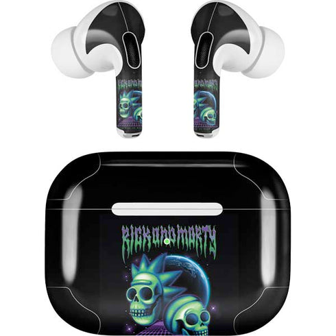 Adult Swim Rick and Morty Neon Skulls Apple AirPods Pro Skin