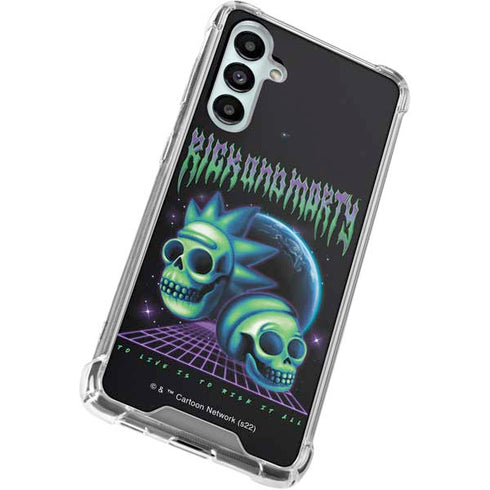 Adult Swim Rick and Morty Neon Skulls Galaxy A16 5G Clear Case
